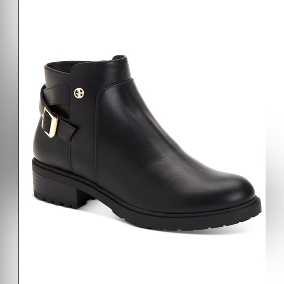 Brennin Buckled Booties, - Picture 1 of 12
